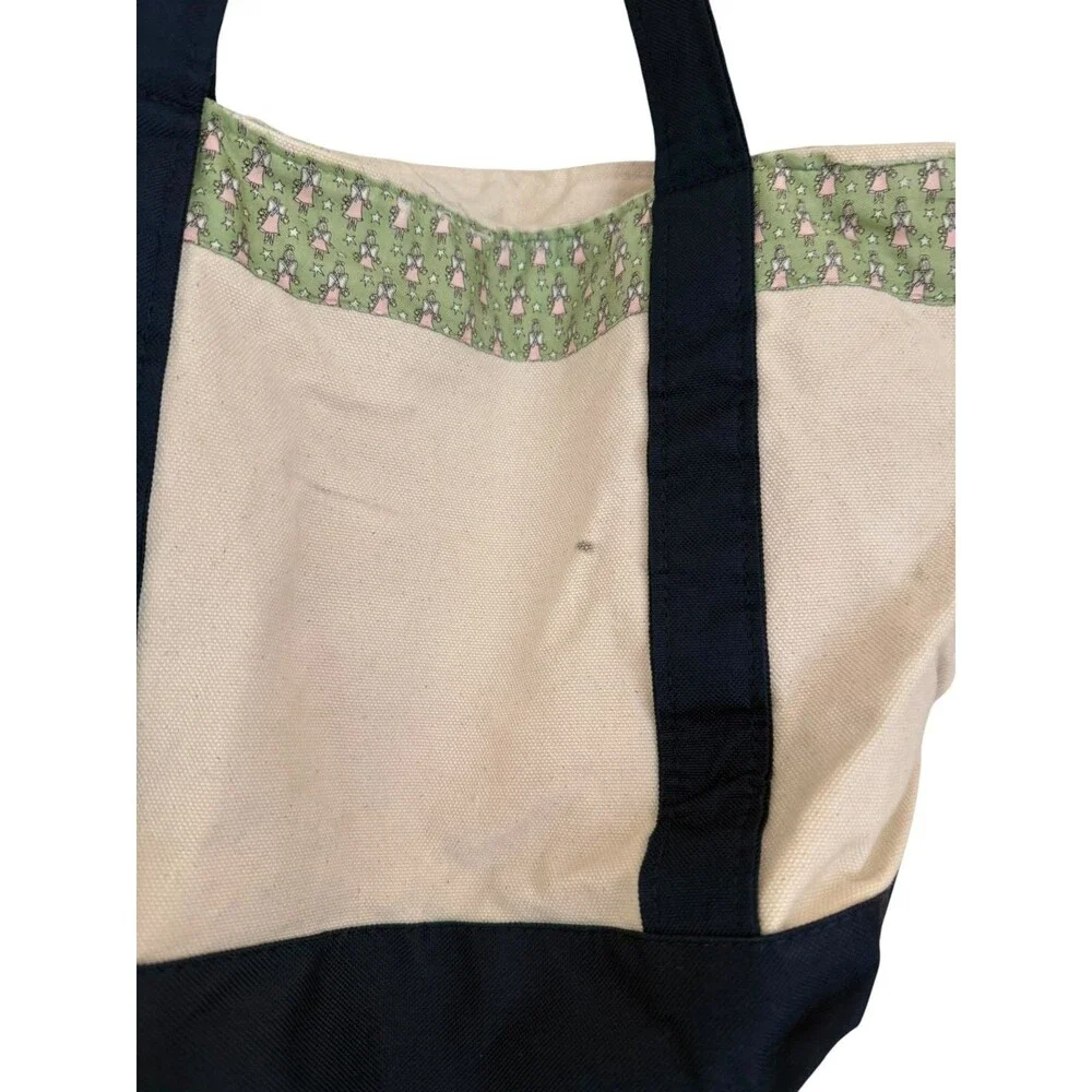 Vineyard Vines Tote Bag Custom Collection Gingham Angel Print Canvas